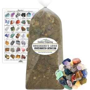 Sluiceboy Prospecting - 5 Pound Gemstone Paydirt | Gem Mining Rough Stone Mix | Guaranteed Gems | Rock Dig Gem Dig