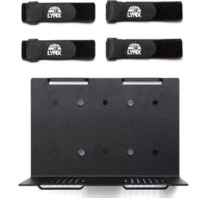 Wall Mount | Vented Computer UPS NAS Server Workstation Uninterruptible Power Supply Wall Bracket Kit with Hardware & Straps + 120mm Case Fan Attachment Points (Fans Not Included) (Medium)