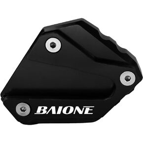 Worldmotop Motorcycle Kickstand Pad Foot Support Enlarger Extension Side Stand Plate Pad Replacement for HONDA Goldwing 1800 GL 1800 F6B GL1800 2018-2021(titanium 1)