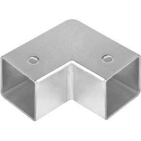 12 PCS 1″X1″ Square Tube Fittings-2 Way Connector, L Shape Square Tubing Joints 90 Degree Elbow Corner Connector for 25.4mm Square Tubing Fence Guardrail End Rails Clamps