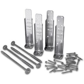 Simpson Strong-Tie DTT1Z-KT - ZMAX Galvanized Deck Tension Tie Kit for 2x w/Screws 4ct in Saudi Arabia