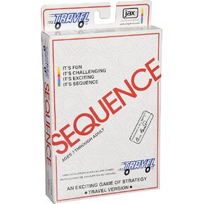 Jax Travel SEQUENCE - لعبة الإستراتيجية المثيرة في حقيبة سفر مدمجة! ، أبيض in Kuwait