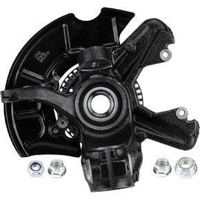 2 x Front Steering Knuckle & Wheel Bearing Hub Assembly Fit for Volkswagen for Beetle 1998-2010, for Golf 1999-2007, for Jetta 1999-2006, with 280mm Rotor Only, Replace 698-374, 698-375