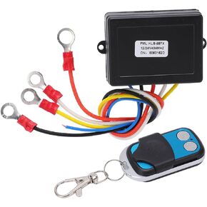 Remote Controller Winch, 75ft Wireless Winch Remote Control Switch 434MHZ Receiver 12V 24V Universal for Car ATV SUV Truck