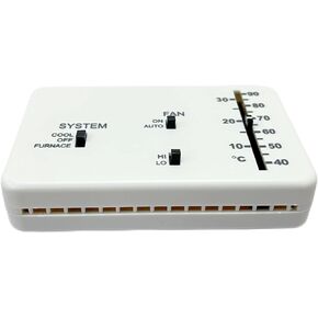 RV Thermostat, RV Analog Thermostat Replacement for Dometic (Cool Only/Furnace) 3106995.032, 12 VDC