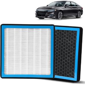 CF10134 AC Cabin Air Filter Compatible with Honda Civic Accord Crosstour Odyssey Passport Pilot Ridgeline Acura CSX ILX Selected Vehicles Car Cabon Air Filters Replacement New Version