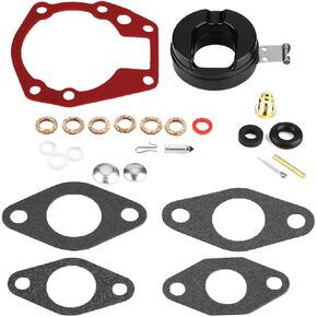 MARKGOO 0439071 Carburetor Rebuild Kit with Float Replacement for OMC Johnson Evinrude Outboard Engine 1.5-20 HP Boat Motor Carb Repair Parts Sierra 18-7043 382045 382046 382047 382049 383052 439071