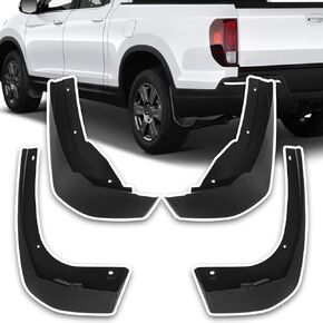 Hbzxqp Mud Flaps for Trucks Mud Guards Compatible with Honda Ridgeline 2017-2023 Splash Guards 4pcs Front & Rear (Driver and Passenger Side)