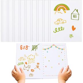 Henoyso 30 Pcs Easter Blank Hardcover Books for Kids to Write Stories Bulk Blank Story Book Back to School Sketchbook 20 Sheets/ 40 Pages Each for Students Children(Kraft Color, 8.5 x 11 Inch)