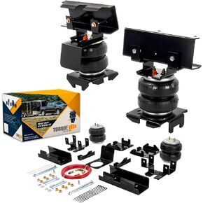 طقم تعليق كيس الهواء TORQUE لـ 1988-1998 GMC وChevrolet Chevy C&K 1500 2500 3500 2WD 4WD حقيبة مساعد خلفي سحب زنبركي 5000 رطل (يستبدل Firestone Ride Rite 2025) (TR2025)