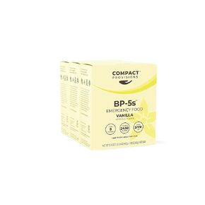 Compact Provisions BP-5s Vanilla 3 Pack Emergency Food Supply and Non-Perishable Survival Rations for Disaster Kits. 2,430 Calories, 63g Protein Per Box. in Saudi Arabia
