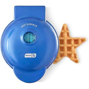 Dash Star Mini Waffle Maker! Waffle Maker Produces 4 Inch Waffles! Easy to Clean & Non-Stick Surfaces! Make Your Own Tasty Homemade Waffle Treats! (Star)