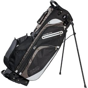 IZZO Golf Versa Ultra-Lite Stand Golf Bag with Exclusive Features, Red/White/Blue