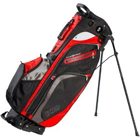 حقيبة جولف IZZO Golf Versa Ultra-Lite مع ميزات حصرية، أحمر/أبيض/أزرق