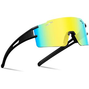 FMY Polarized Cycling Glasses Youth Baseball Glasses for Men Women,UV400 Protection Sports Sunglasses for Running Driving