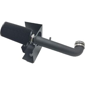 Performance Cold Air Intake Piping Kit for 2012-2018 Jeep Wrangler 3.6L V6 Silver & Black