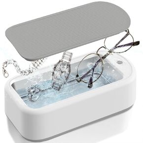 Max Titanium Ultrasonic Jewelry Cleaner Machine, 40W 22OZ（640ML) Portable Professional Sonic Jewelry Cleaner for Eye Glasses,Ring,Earring, Necklaces,Watch Strap,Makeup Brush, (AASG12) in Saudi Arabia