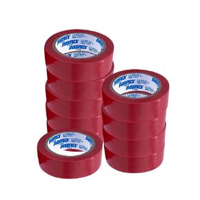 ABRO 10-Pack Electrical Tape, Green, 0.12mm x 18mm x 10 yds, Self-Bonding, Voltage Resistant, Electric Tape for Low Voltage Wire & Cable Insulation, for Repairs, Sealing or Color Coding
