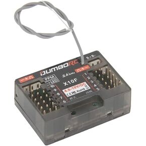 2.4Ghz 10 Channel RC Receiver with Voltage Return,Remote Controller Receiver for X6 /X10P /DDF Transmitter