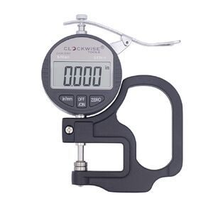 Clockwise Tools Digital Thickness Gauge, DTGR-0055 0-0.4 inch/10mm