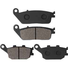 Front and Rear Brake Pads Replacement for Honda Shadow 1100 Shadow Sabre 1100 Interstate 1300 Stateline 1300 VTX1300C VTX1300R VTX1300S