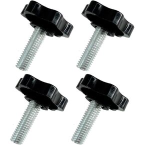 YZZHAJ Metric M8 Knurled Clamping Knobs, Star Hand Knob Tightening Screw Thread Quick Removal Replacement Parts for Patio Umbrella Base Replacement Knob （4 Pcs ）