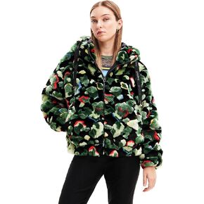 Desigual Women's Woman Woven Fake Fur