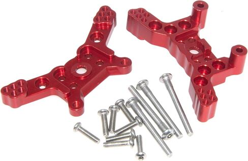 Shock Mount Tower Compatible with Hyper Go H14BM MJX 14210 14209 Part 1/14 Brushless RC Car Aluminum Alloy Front & Rear Shock Bracket Upgrade Replace(Silver) in Saudi Arabia