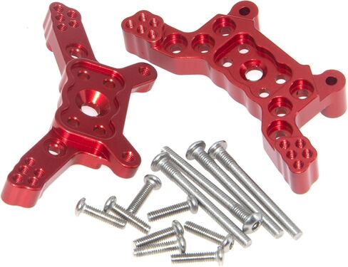 Shock Mount Tower Compatible with Hyper Go H14BM MJX 14210 14209 Part 1/14 Brushless RC Car Aluminum Alloy Front & Rear Shock Bracket Upgrade Replace(Silver) in Saudi Arabia