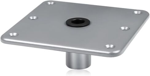 قاعدة مقعد القارب EXMIATOV، قاعدة قاعدة مقعد القارب من الألومنيوم مقاس 7 بوصة × 7 بوصة مع مقبس عمود 3/4 بوصة، مجموعة ركائز مقعد القارب، قاعدة مقاومة للتآكل ومتانة عالية، مناسبة لمعظم مقاعد القوارب in Kuwait