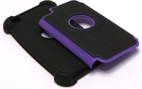 حافظة Bastex Hybrid Armor لجهاز Apple iPod Touch 4، الجيل الرابع - أرجواني + أسود **تتضمن واقي الشاشة والقلم** in Kuwait