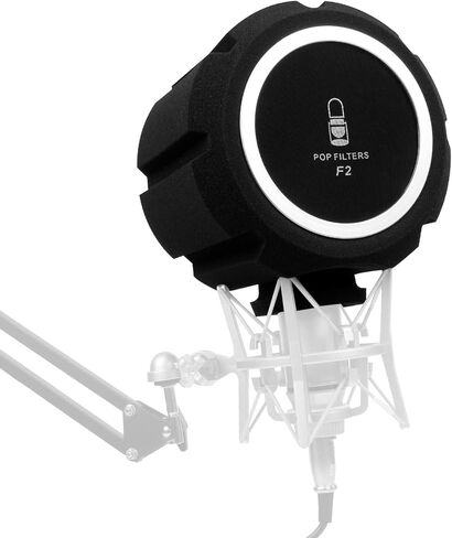 كرة عزل درع الرياح للميكروفون، غطاء إسفنجي للزجاج الأمامي، مرشح بوب صوتي لتسجيل الاستوديو وامتصاص الصوت وإلغاء الضوضاء in Kuwait