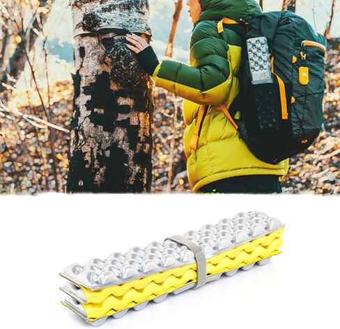 وسادة جلوس إسفنجية محمولة قطعة واحدة من YUSOVE، وسادة جلوس إسفنجية للأنشطة الخارجية، سجادة جلوس الأكورديون، قابلة للطي للركوع ووسادة مقعد لتوفير الراحة للمشي لمسافات طويلة وحقائب الظهر وتسلق الجبال والرحلات in Kuwait