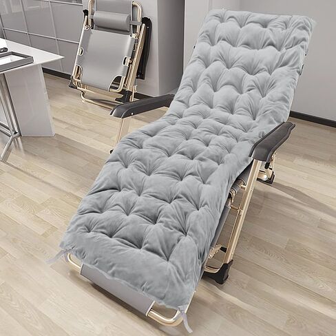 REDCAMP 75"x28" Sleeping Cot Pads for Camping, Soft Thicker Camping Cot Mattress Pad Portable for Outdoor Hiking, Light Gray in Saudi Arabia