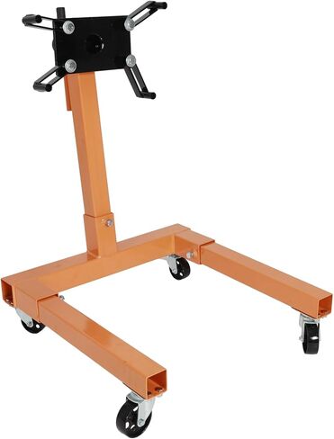 BACLAUGH 1250LB سعة محرك دوار فولاذي حامل دوار قابل للطي 360 درجة رأس تركيب قابل للتعديل مع 4 عجلات دوارة محملة بالكرة in Kuwait