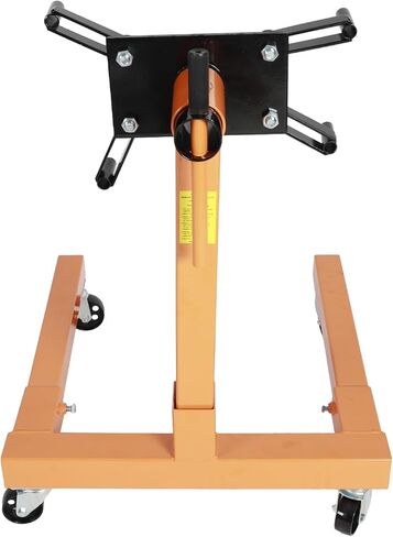 BACLAUGH 1250LB سعة محرك دوار فولاذي حامل دوار قابل للطي 360 درجة رأس تركيب قابل للتعديل مع 4 عجلات دوارة محملة بالكرة in Kuwait