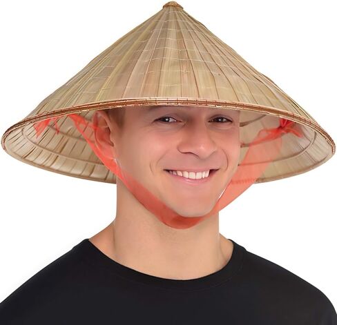 Non La Hat Costume Play Bamboo Leaf Hat - 1 Piece - Unique & Versatile Accessory for Theater, Cosplay & Themed Parties in Saudi Arabia