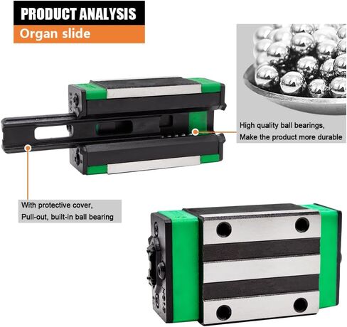 SIMAX3D 2pack HGR15 1500mm أدلة السكك الحديدية الخطية مع 4 قطع HGH15CA كتل لآلة CNC ومشروع DIY in Kuwait