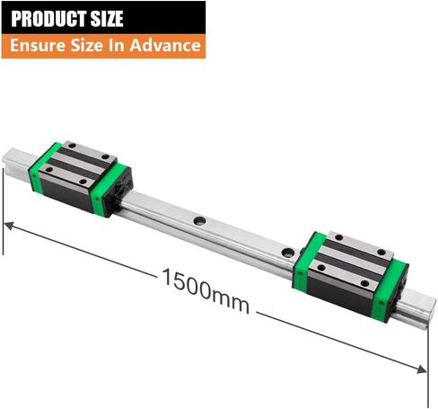 SIMAX3D 2pack HGR15 1500mm أدلة السكك الحديدية الخطية مع 4 قطع HGH15CA كتل لآلة CNC ومشروع DIY in Kuwait