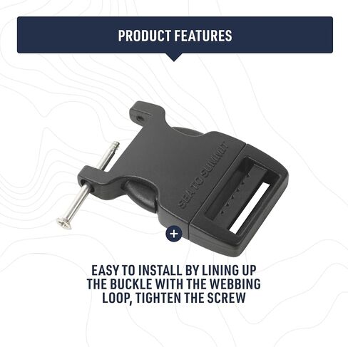 Sea to Summit Field Repair Buckle - Side Release, 1 Pin, 3-pack in Kuwait