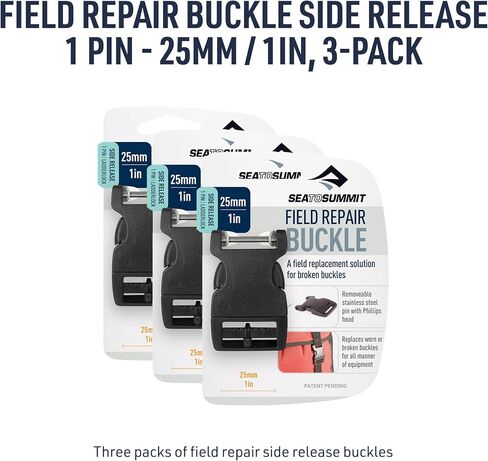 Sea to Summit Field Repair Buckle - Side Release, 1 Pin, 3-pack in Kuwait