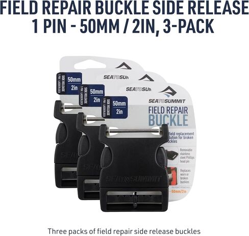 Sea to Summit Field Repair Buckle - Side Release, 1 Pin, 3-pack in Kuwait