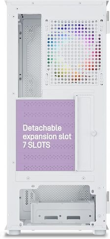 حافظة كمبيوتر DARKROCK A8-M باللون الأبيض Micro-ATX Mid Tower للكمبيوتر الشخصي للألعاب والأعمال لوحة جانبية من الزجاج المقسى تدعم مشعاع 240 مم في الأعلى 1 × مروحة ARGB ومراوح تبريد 2 × 120 مم مثبتة مسبقًا in Kuwait