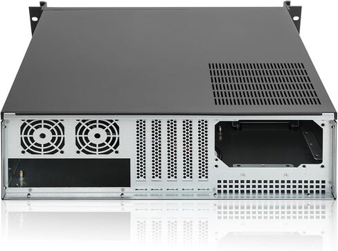 هيكل خادم RackChoice Micro ATX/Mini-ITX 3U Rackmount، محرك أقراص ثابتة 7 × 3.5، مع مروحة أمامية 2 × 120 مم + 1 × 80 مم، يدعم معيار ATX PSU مع تبريد علوي أو جانبي in Kuwait