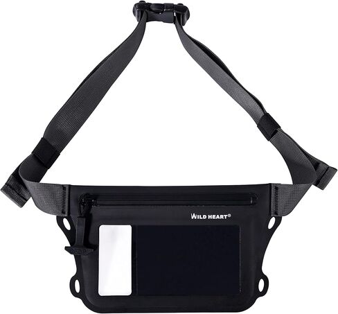 WILD HEART Waterproof Waist Bag IPX8 with Adjustable Waist belt Screen Touchable Dry Bag Double Inner Pocket for Swimming Diving Floating Rafting Boating in Saudi Arabia