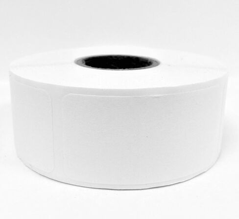 Dissolvable Food Storage Labels for Home and Restaurant - Blank White 1x2 inch 500 Labels Per Roll -Dissolves in Water in 30 Seconds No Adhesive Residue - Perfect for Glass, Metal, Plastic Containers in Kuwait