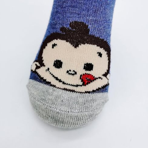 10 أزواج من الجوارب القطنية للأطفال الصغار من عمر 3 إلى 4T للأطفال على شكل عجل وشرائط على شكل قرد الدب على شكل حيوان in Kuwait