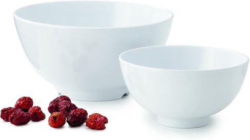 G.E.T. M-706-W, Water Lily Collection, White 24 oz. Melamine Bowls (Pack of 12) in Saudi Arabia