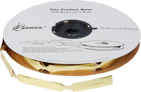 Berwick Offray The Perfect Glitter Ribbon-4" Diameter X 18 Loops, 3/4" Wide Ribbon-50 Pieces/Reel-Red Pull Bow in Saudi Arabia