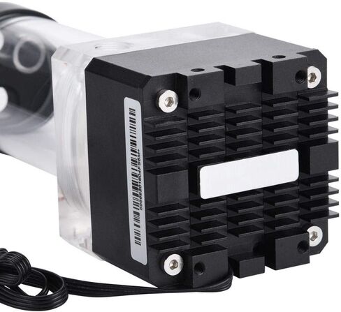 8W 7V CPU Water Cooling Pumpe Reservoir DIY Set, 800L/H 4m Pump Reservoir Combo, G 1/4" Thread Port, PC CPU Water Cooling System Heat Exchanger Tool, Easy Install, Delivered with Install Tools(17cm) in Saudi Arabia